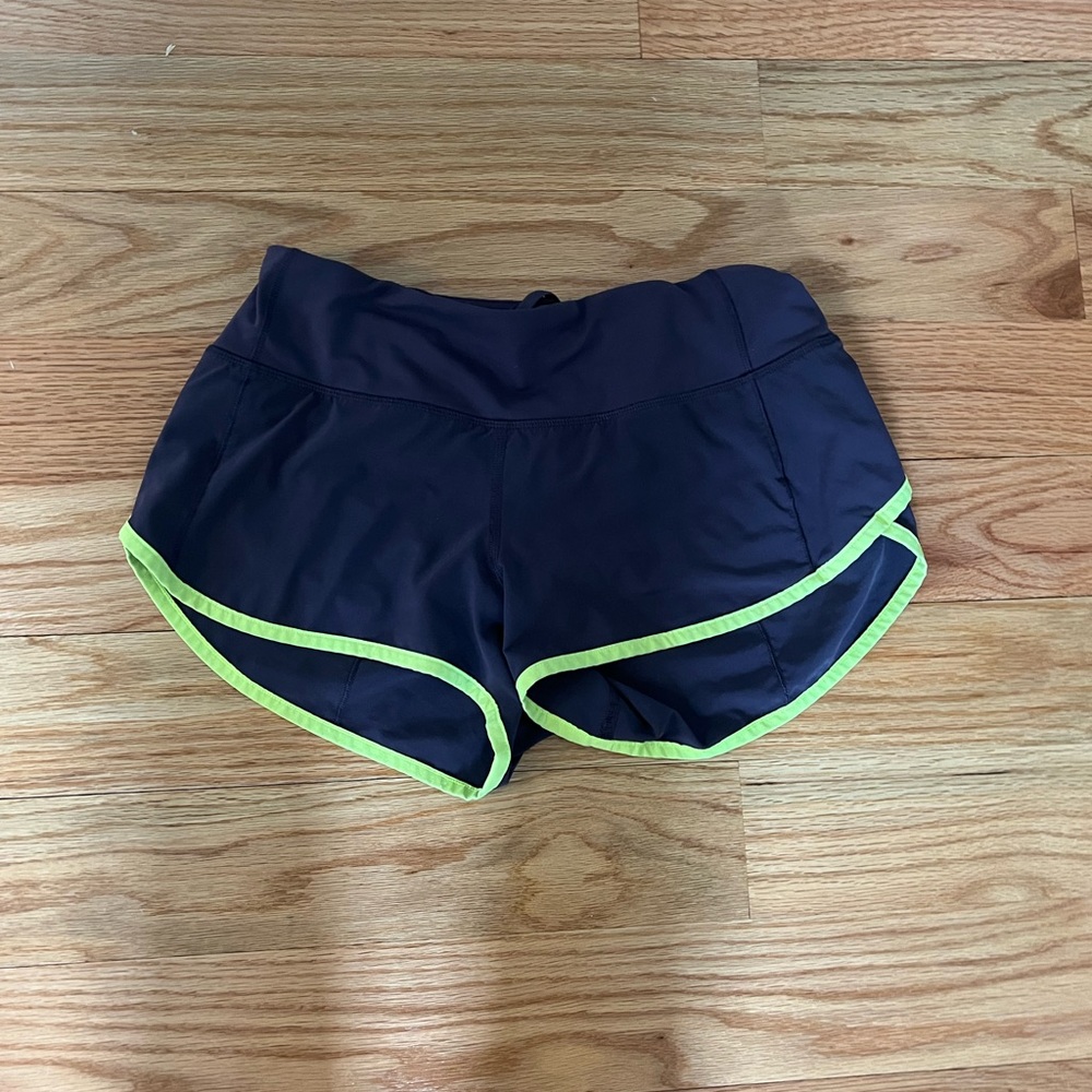 Purple and Yellow Lululemon Speed Ups